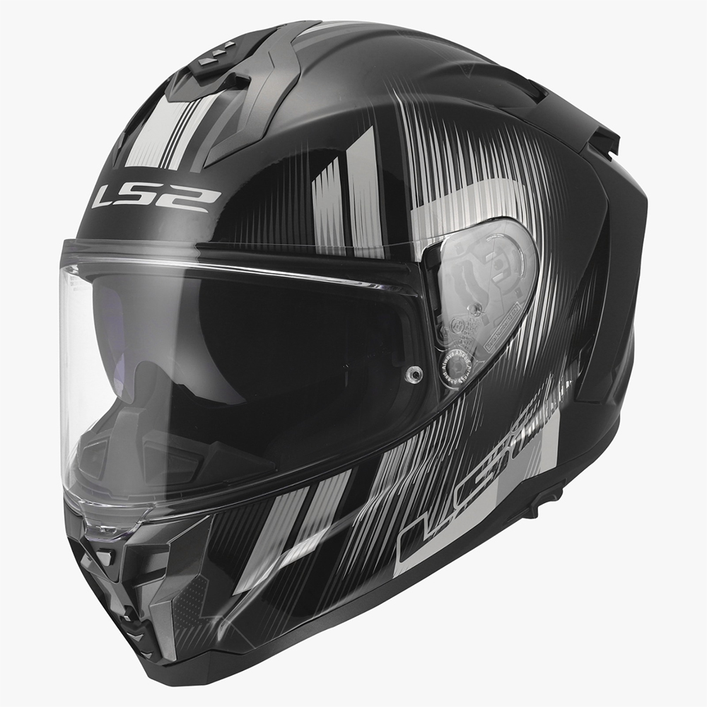 LS2 FF817 CHALLENGER II HELMET - NITRO BLACK GREY