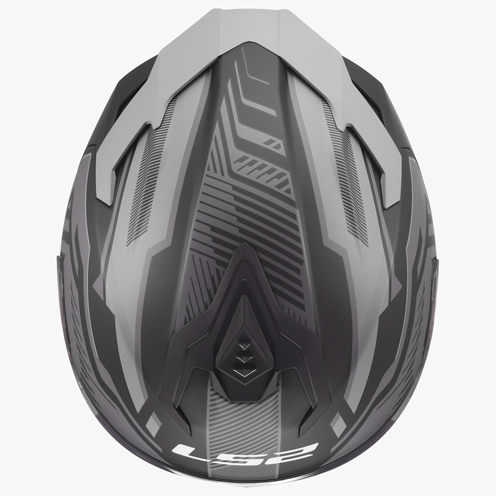 LS2 FF817 CHALLENGER II HELMET - DRAVIX GREY - Image 11