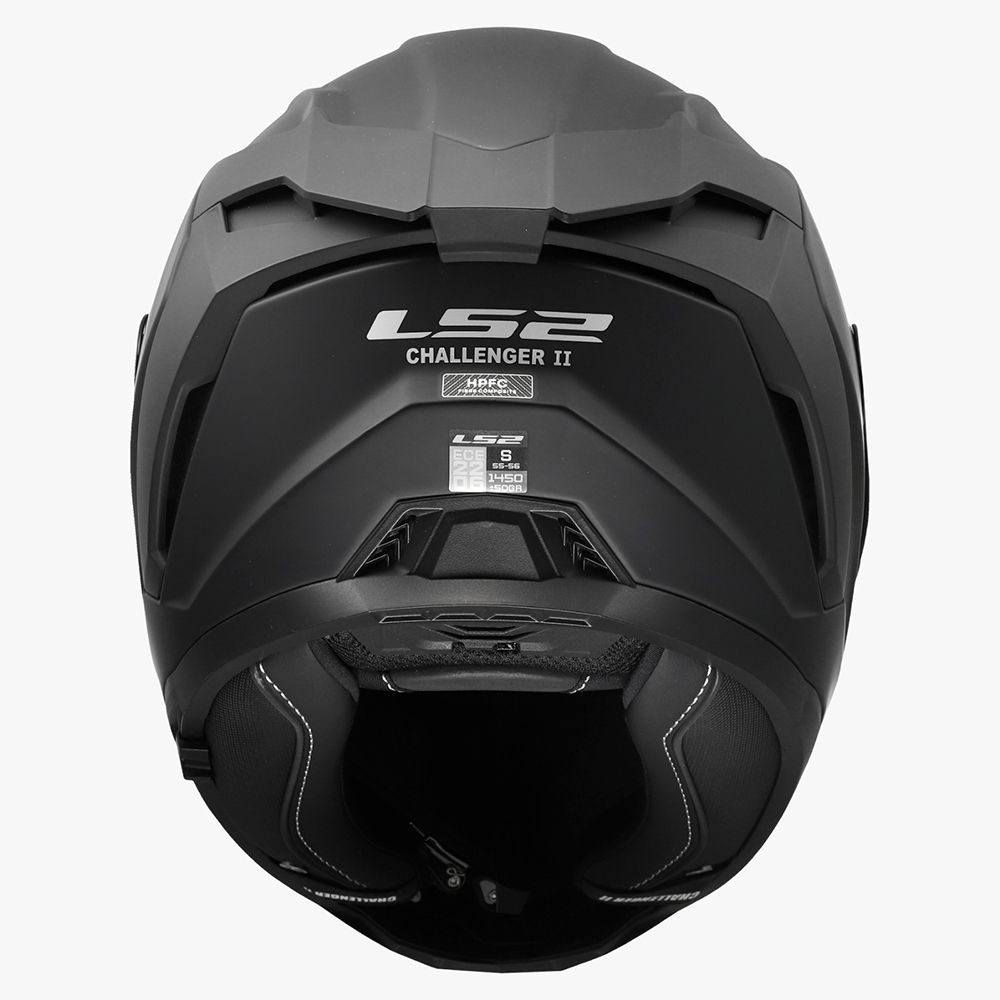 LS2 FF817 CHALLENGER II HELMET - MATT BLACK - Image 11