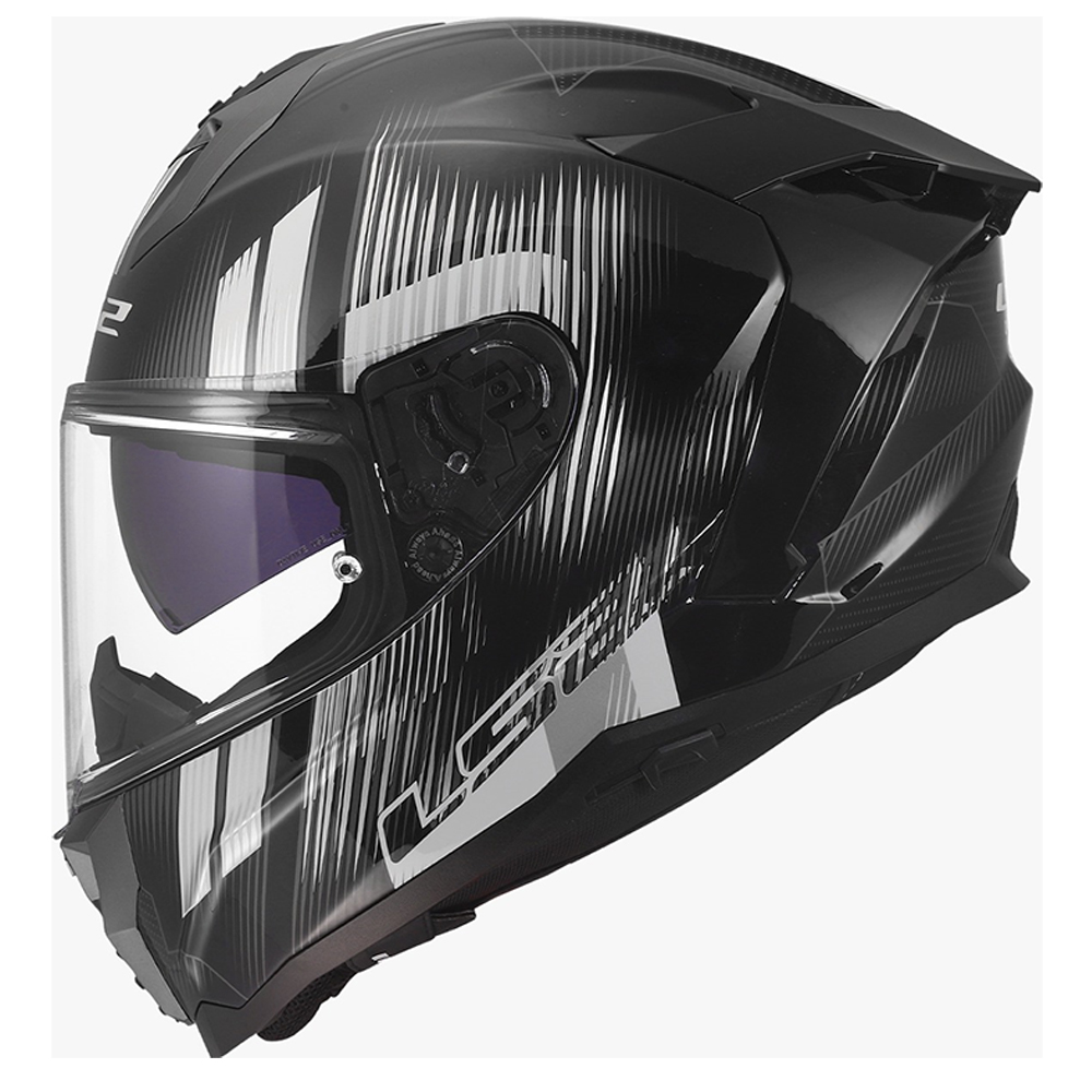 LS2 FF817 CHALLENGER II HELMET - NITRO BLACK GREY - Image 5
