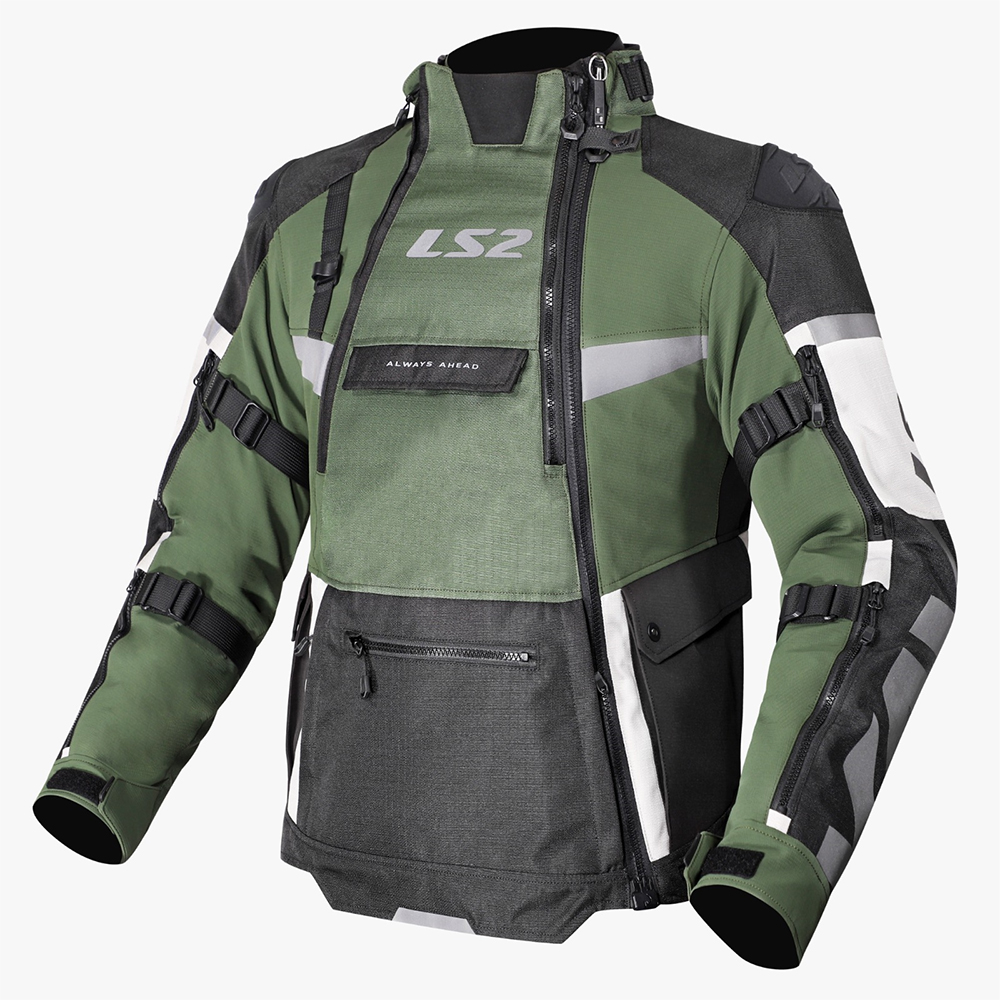 LS2 X-MASTER MAN JACKET - BLACK GREEN GREY