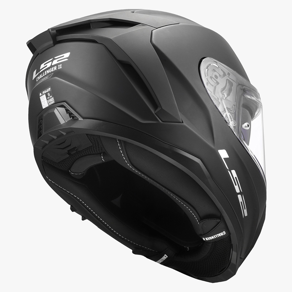 LS2 FF817 CHALLENGER II HELMET - MATT BLACK - Image 5