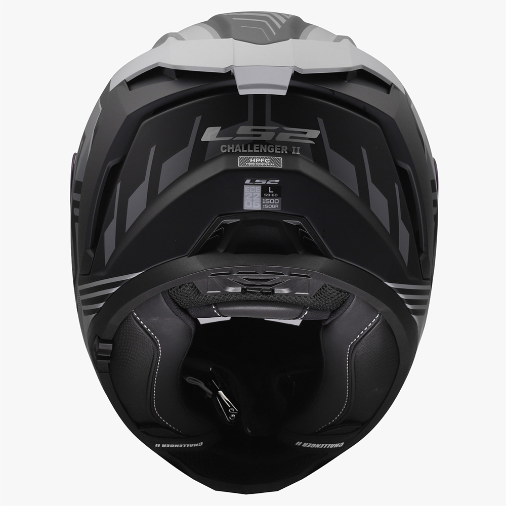 LS2 FF817 CHALLENGER II HELMET - DRAVIX GREY - Image 10