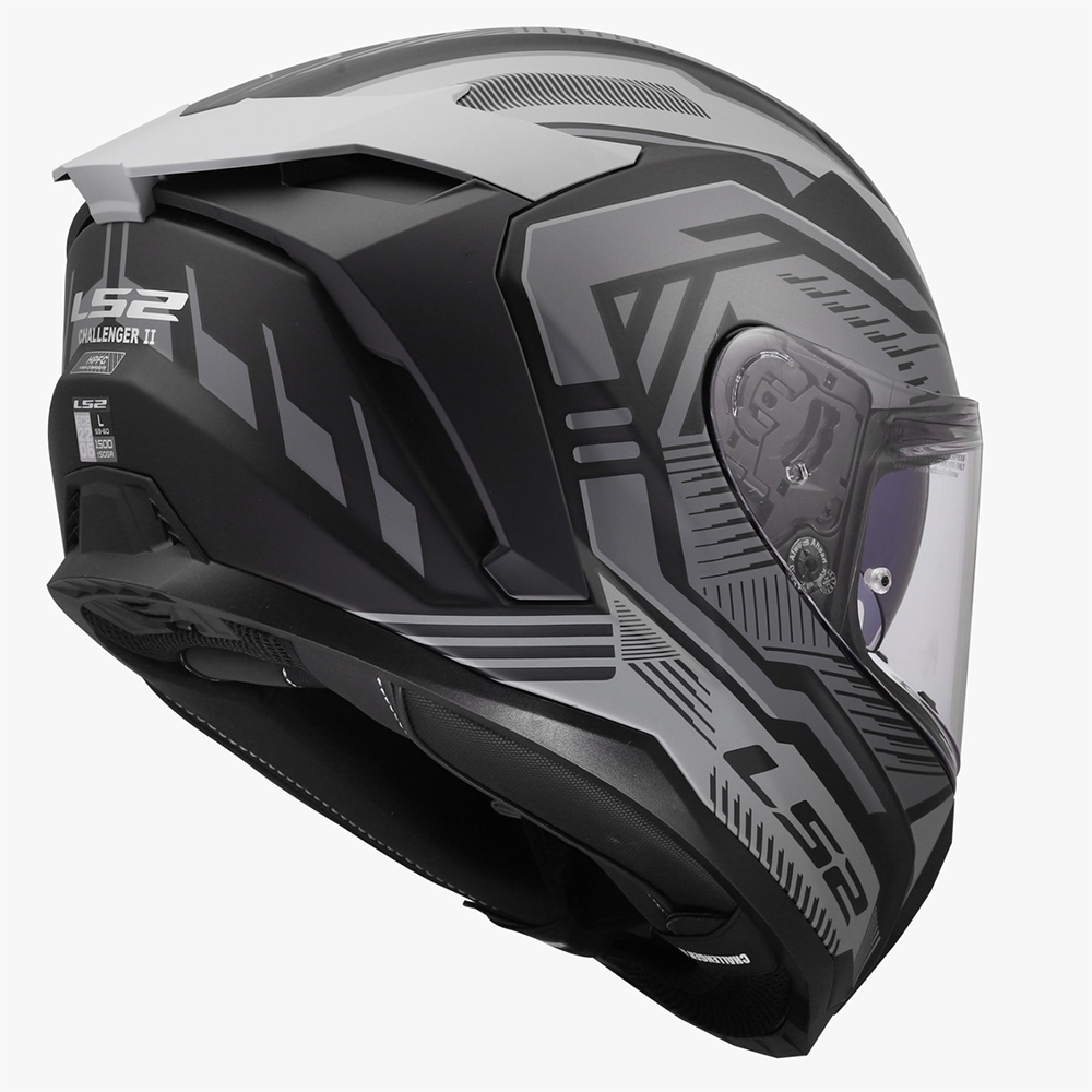 LS2 FF817 CHALLENGER II HELMET - DRAVIX GREY - Image 8