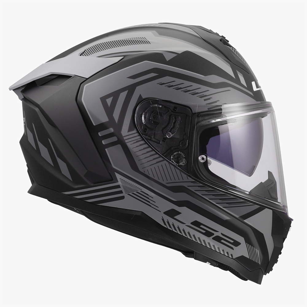 LS2 FF817 CHALLENGER II HELMET - DRAVIX GREY - Image 6