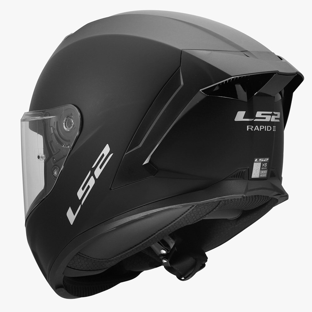 LS2 FF820 RAPID III HELMET - MATT BLACK - Image 7