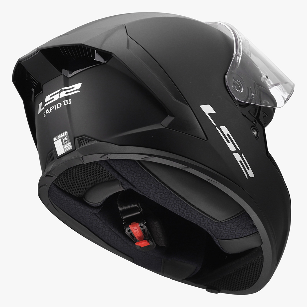 LS2 FF820 RAPID III HELMET - MATT BLACK - Image 6