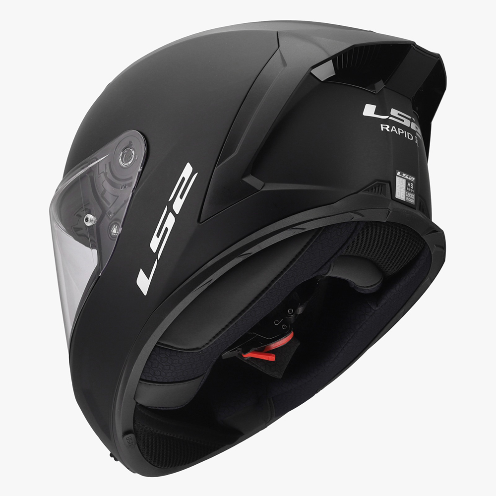 LS2 FF820 RAPID III HELMET - MATT BLACK - Image 5