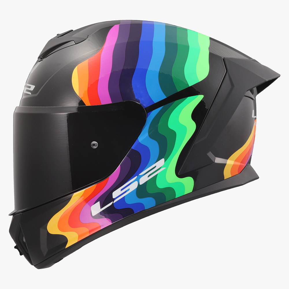 LS2 FF820 RAPID III HELMET - FLOW BLACK MULTI - Image 4