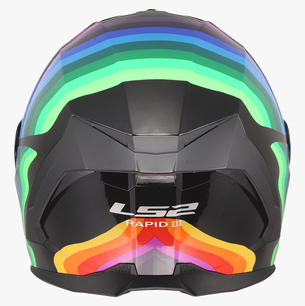 LS2 FF820 RAPID III HELMET - FLOW BLACK MULTI - Image 8