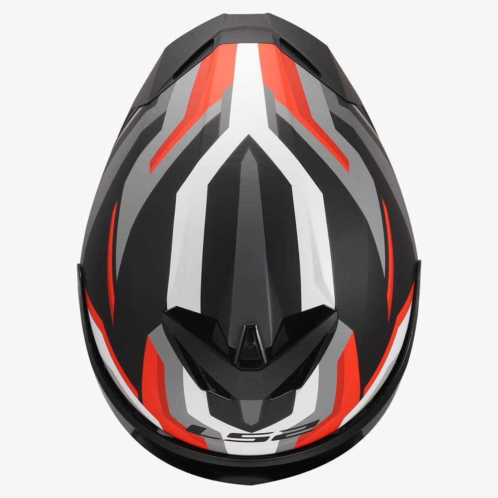 LS2 FF820 RAPID III HELMET - HYPER BLACK RED - Image 7