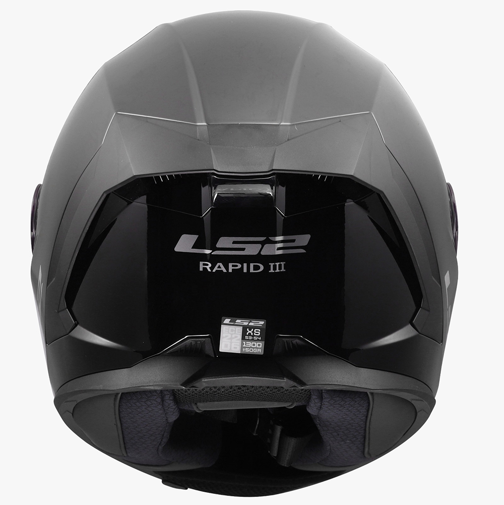 LS2 FF820 RAPID III HELMET - GLOSS BLACK - Image 11