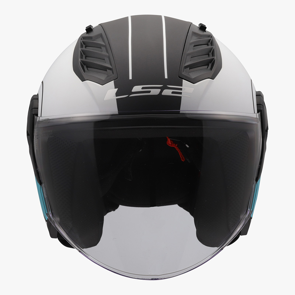 LS2 OF616 AIRFLOW II HELMET - COVER GREY BLUE - Image 9