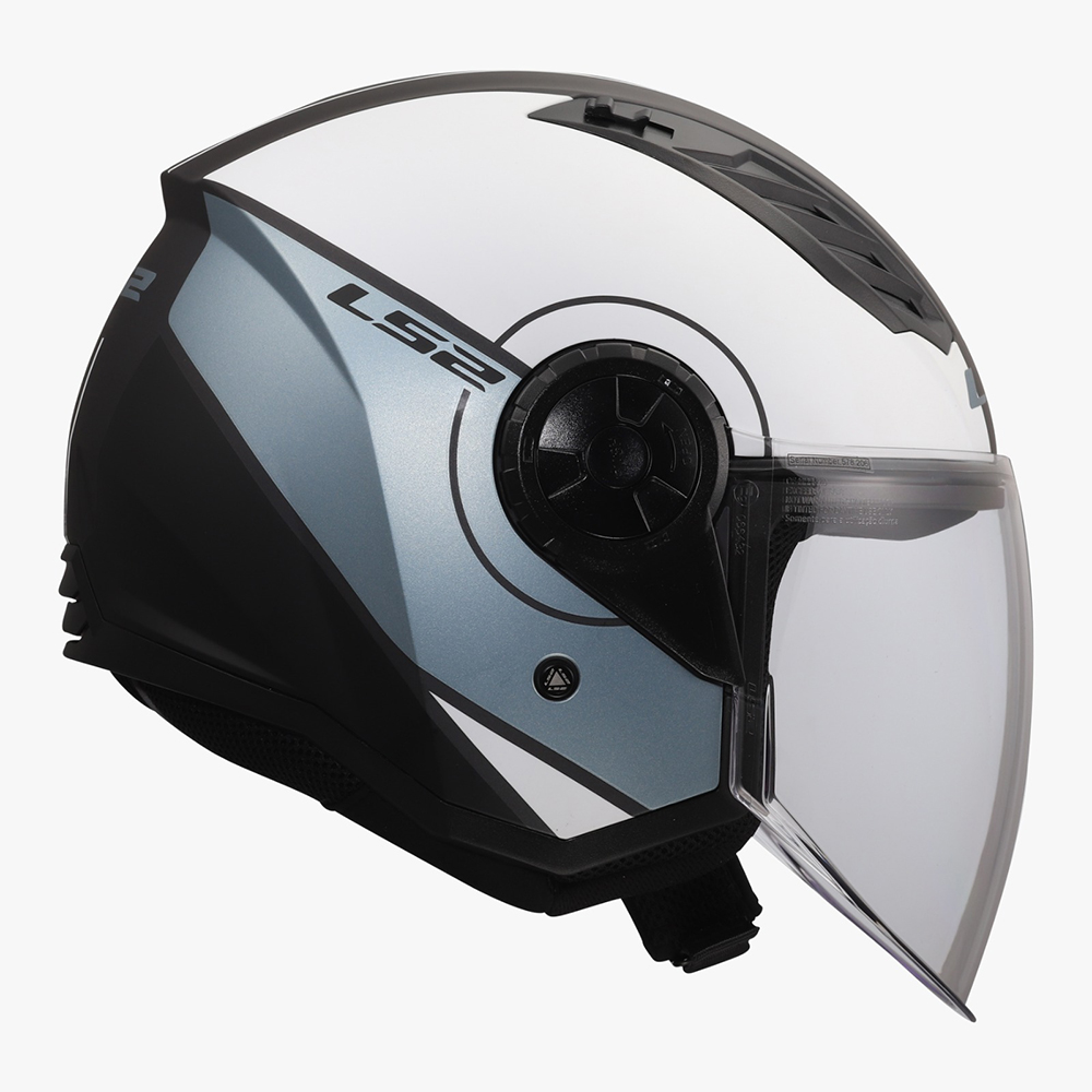 LS2 OF616 AIRFLOW II HELMET - COVER GREY BLUE - Image 3