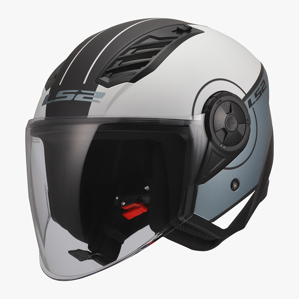 LS2 OF616 AIRFLOW II HELMET - COVER GREY BLUE