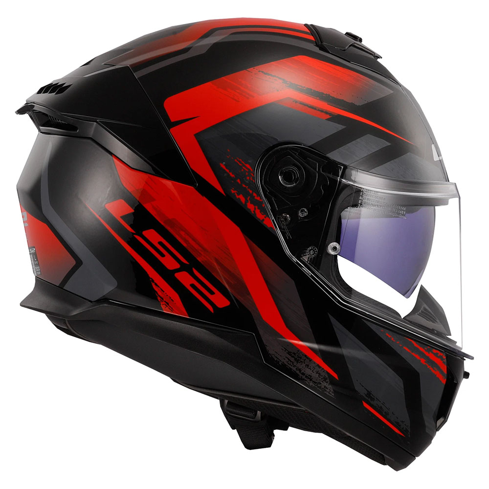 LS2 FF808 STREAM-II HELMET - FURY RED NEW - Image 5
