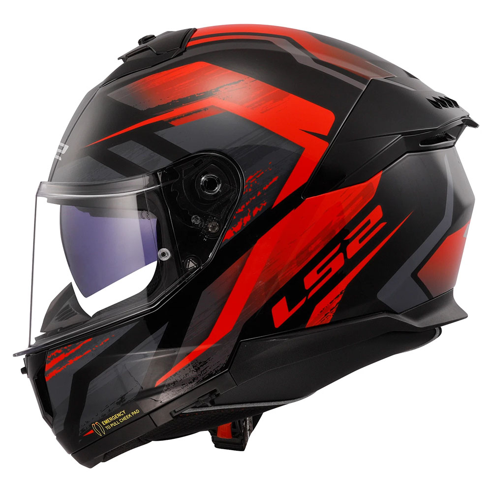 LS2 FF808 STREAM-II HELMET - FURY RED NEW - Image 4