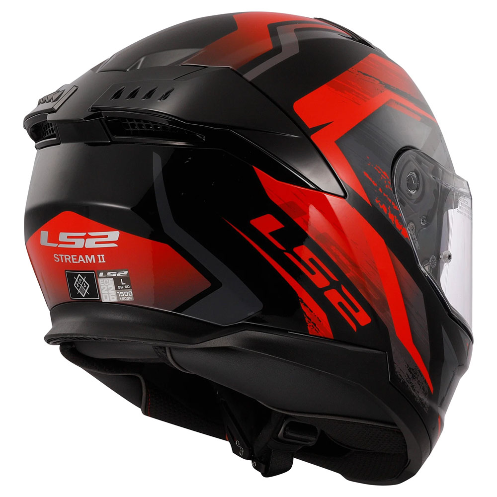 LS2 FF808 STREAM-II HELMET - FURY RED NEW - Image 7