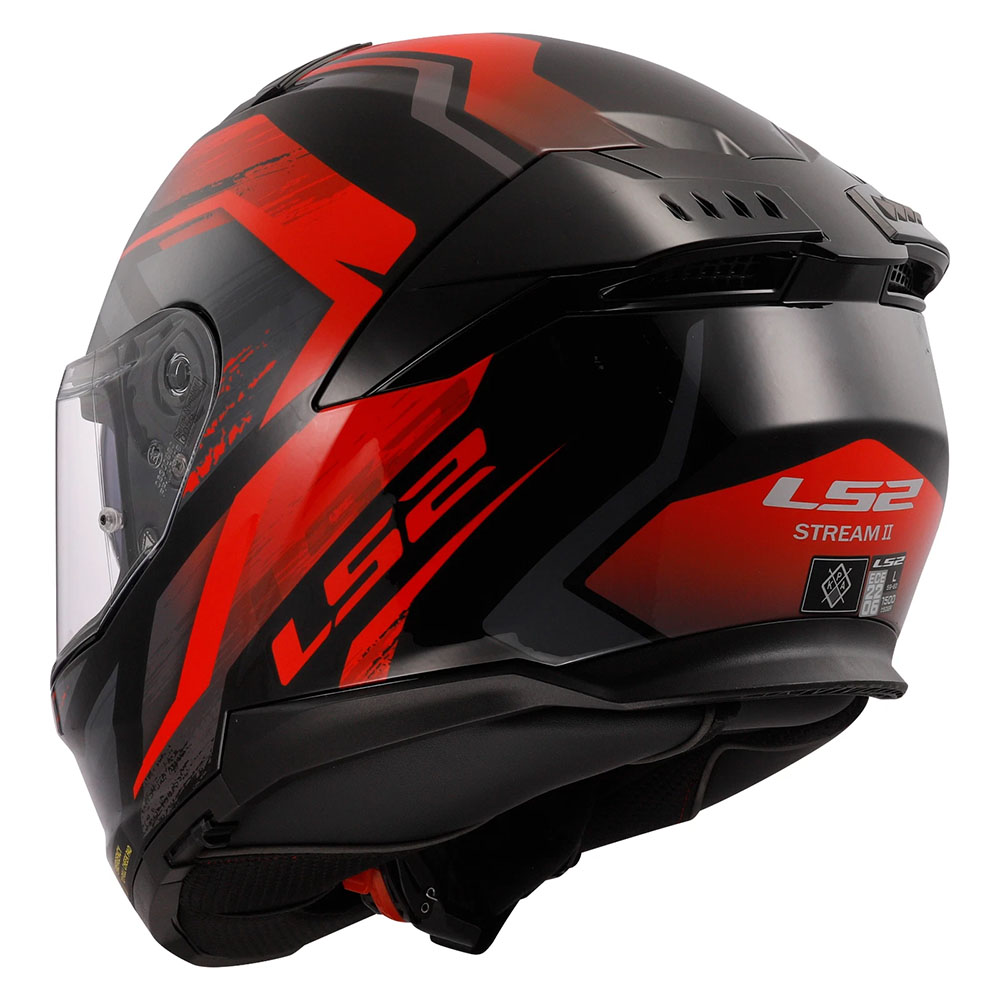 LS2 FF808 STREAM-II HELMET - FURY RED NEW - Image 8