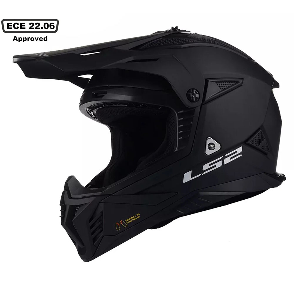 LS2 MX708 FAST II HELMET - MATT BLACK - Image 3