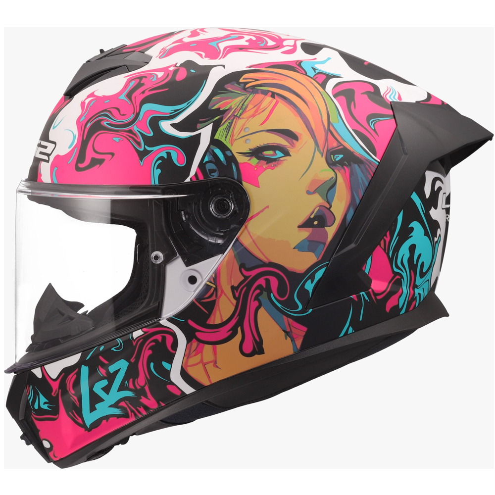 LS2 FF820 RAPID III HELMET - CYBERG PURPLE CYAN