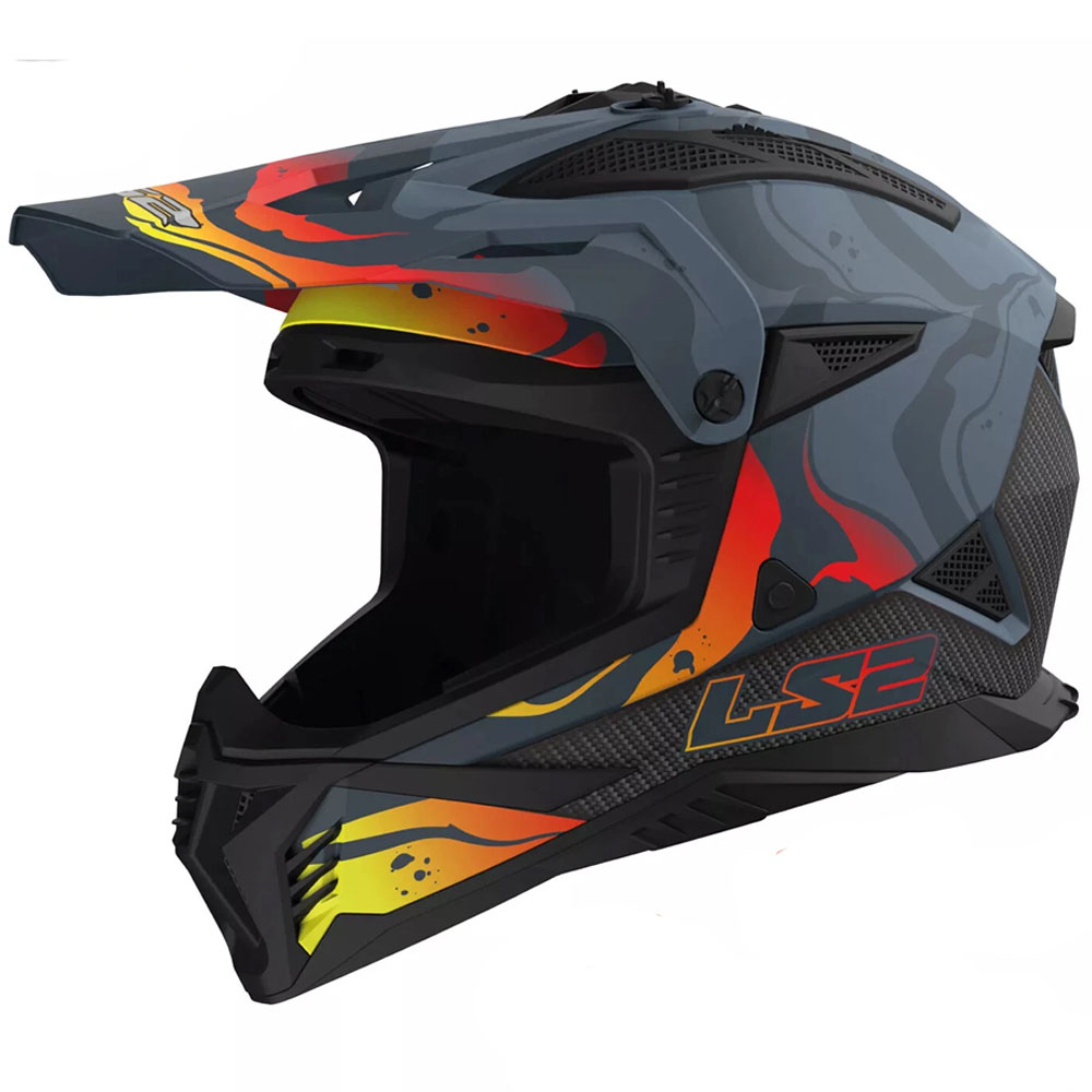 LS2 MX708 FAST II HELMET - MATT DARK GREY