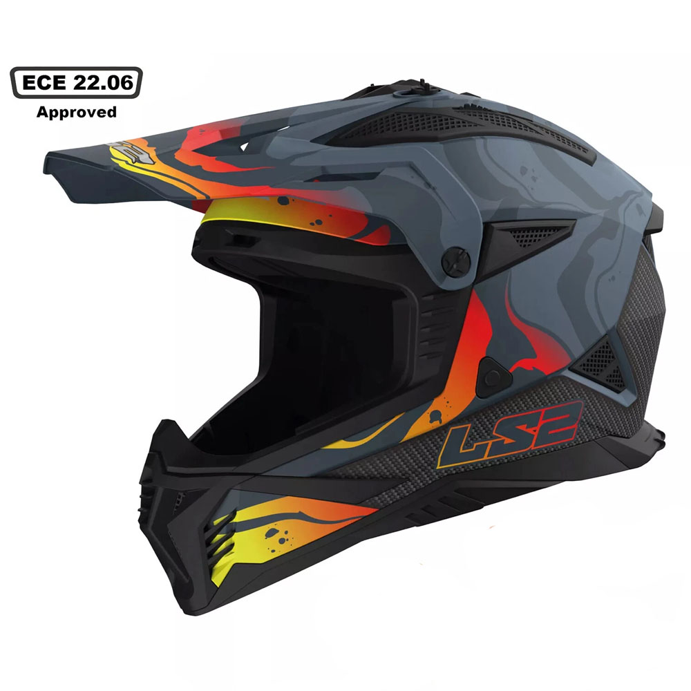 LS2 MX708 FAST II HELMET - MATT DARK GREY - Image 3