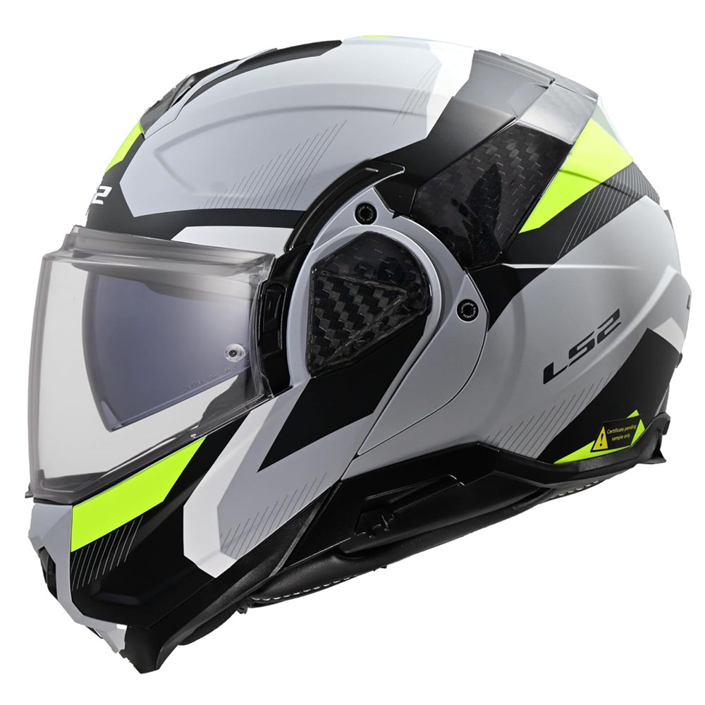 LS2 FF910 ADVANT II HELMET - TRIPLE GREY YELLOW