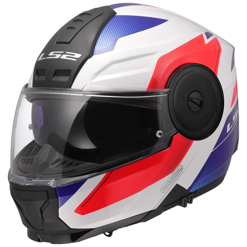 LS2 FF902 SCOPE II HELMET - DURIA WHITE BLUE RED - Image 4