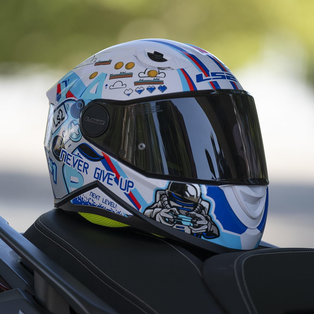 LS2 FF812 KIDS HELMET - NEXT LEVEL WHITE - Image 3