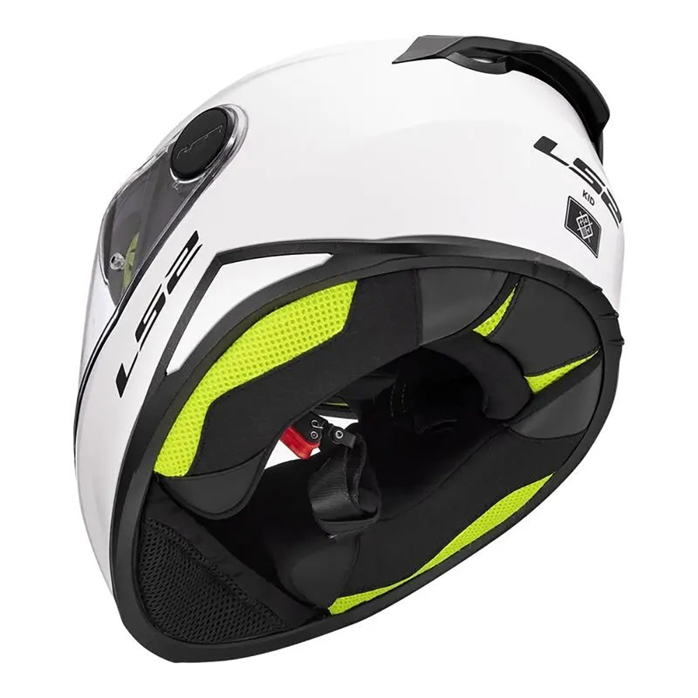 LS2 FF812 KIDS HELMET - GLOSS WHITE - Image 8