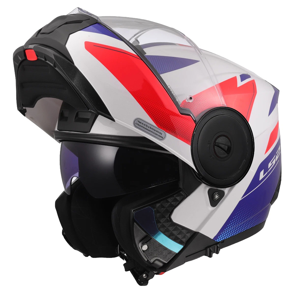 LS2 FF902 SCOPE II HELMET - DURIA WHITE BLUE RED - Image 9
