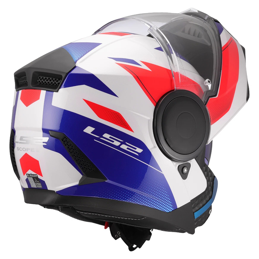 LS2 FF902 SCOPE II HELMET - DURIA WHITE BLUE RED - Image 10