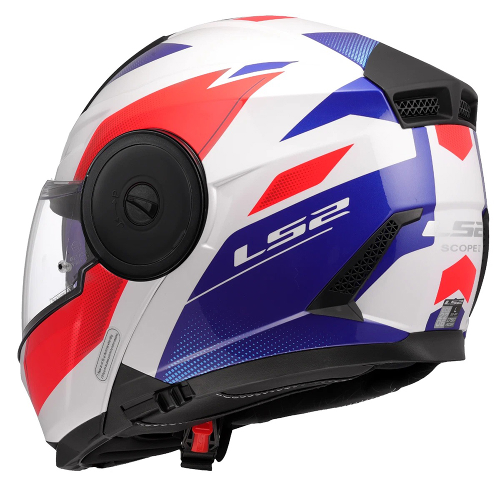 LS2 FF902 SCOPE II HELMET - DURIA WHITE BLUE RED - Image 11
