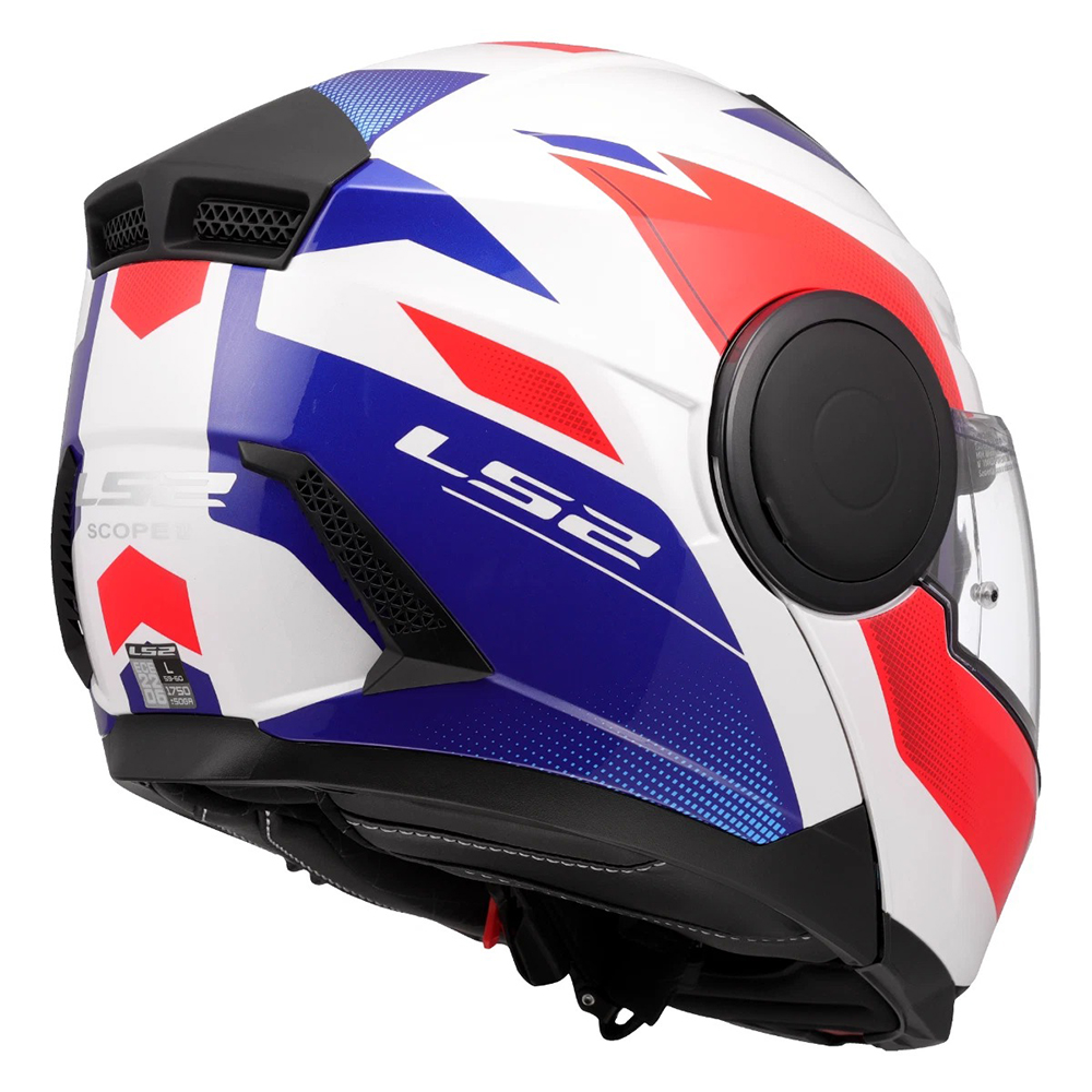 LS2 FF902 SCOPE II HELMET - DURIA WHITE BLUE RED - Image 12