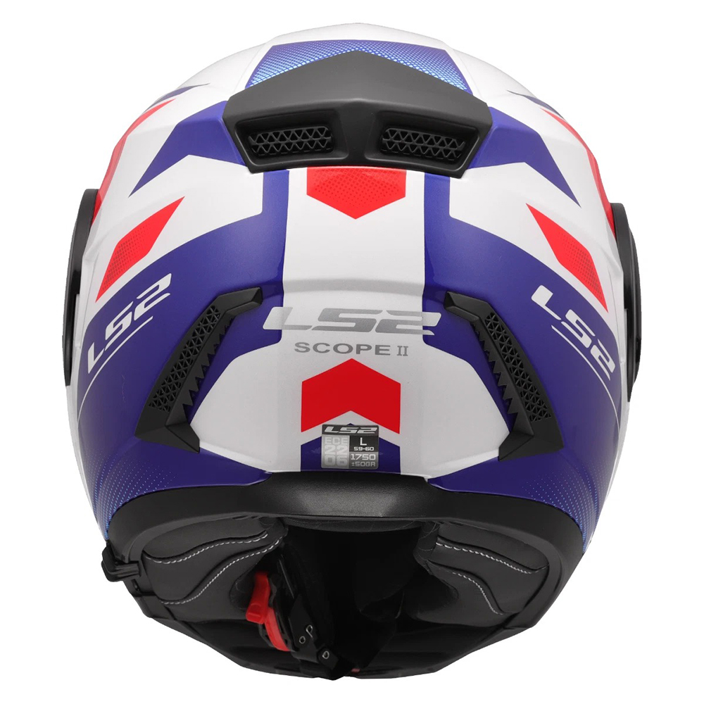 LS2 FF902 SCOPE II HELMET - DURIA WHITE BLUE RED - Image 13