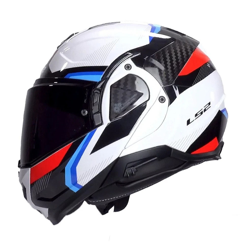 LS2 FF910 ADVANT II HELMET - TRIPLE WHITE BLUE RED