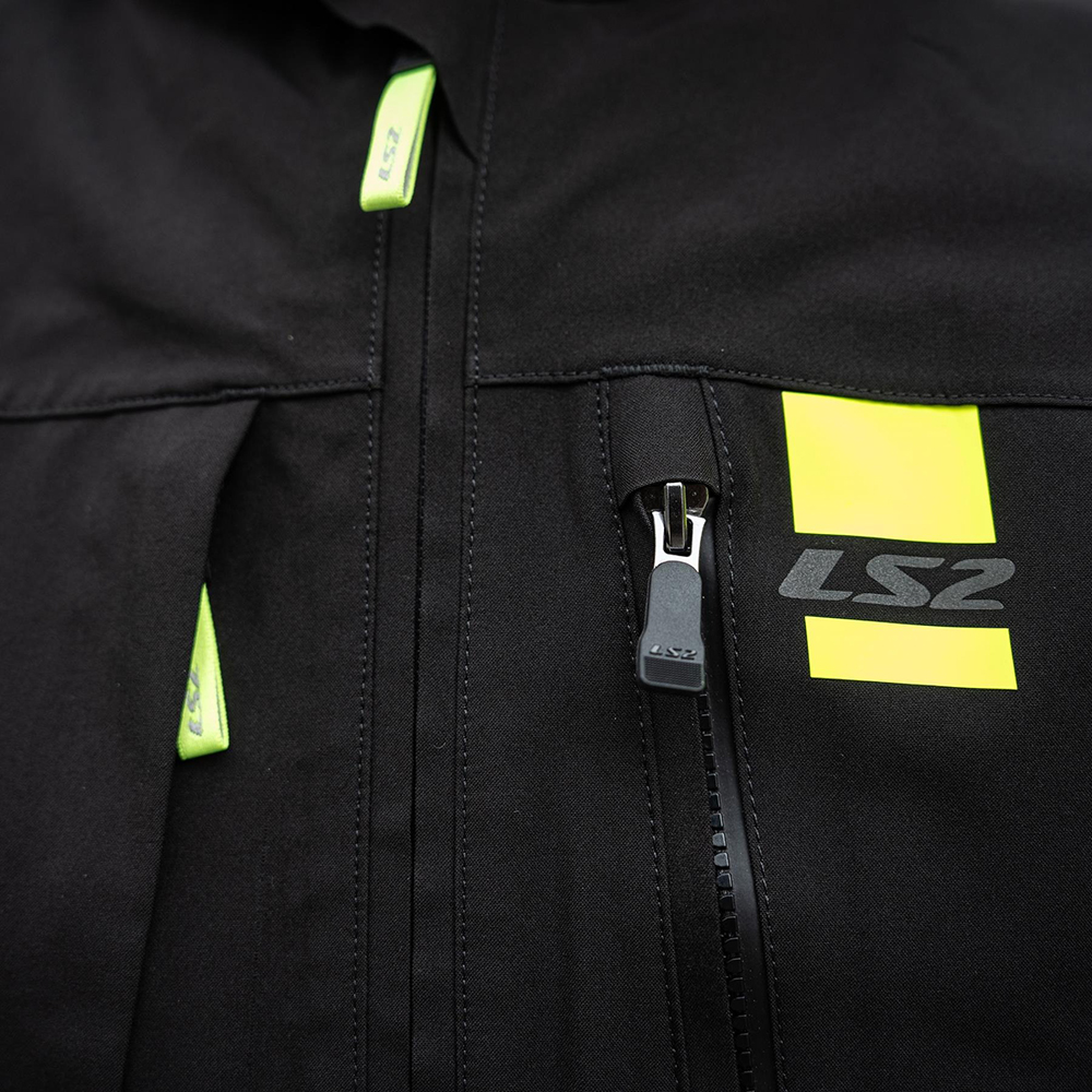 LS2 TITANIUM MAN JACKET - BLACK YELLOW - Image 9