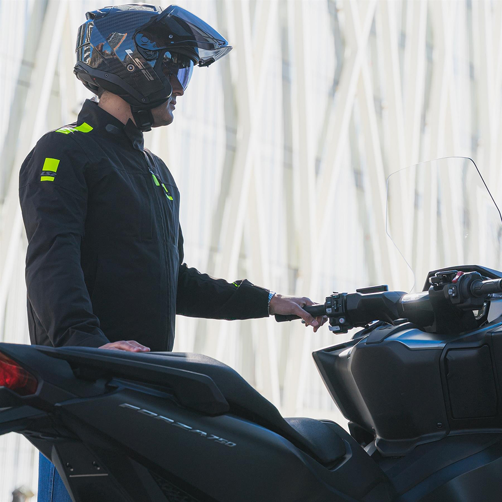 LS2 TITANIUM MAN JACKET - BLACK YELLOW - Image 7