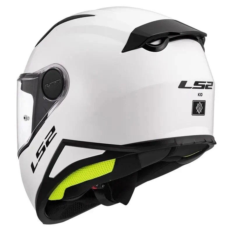 LS2 FF812 KIDS HELMET - GLOSS WHITE - Image 6