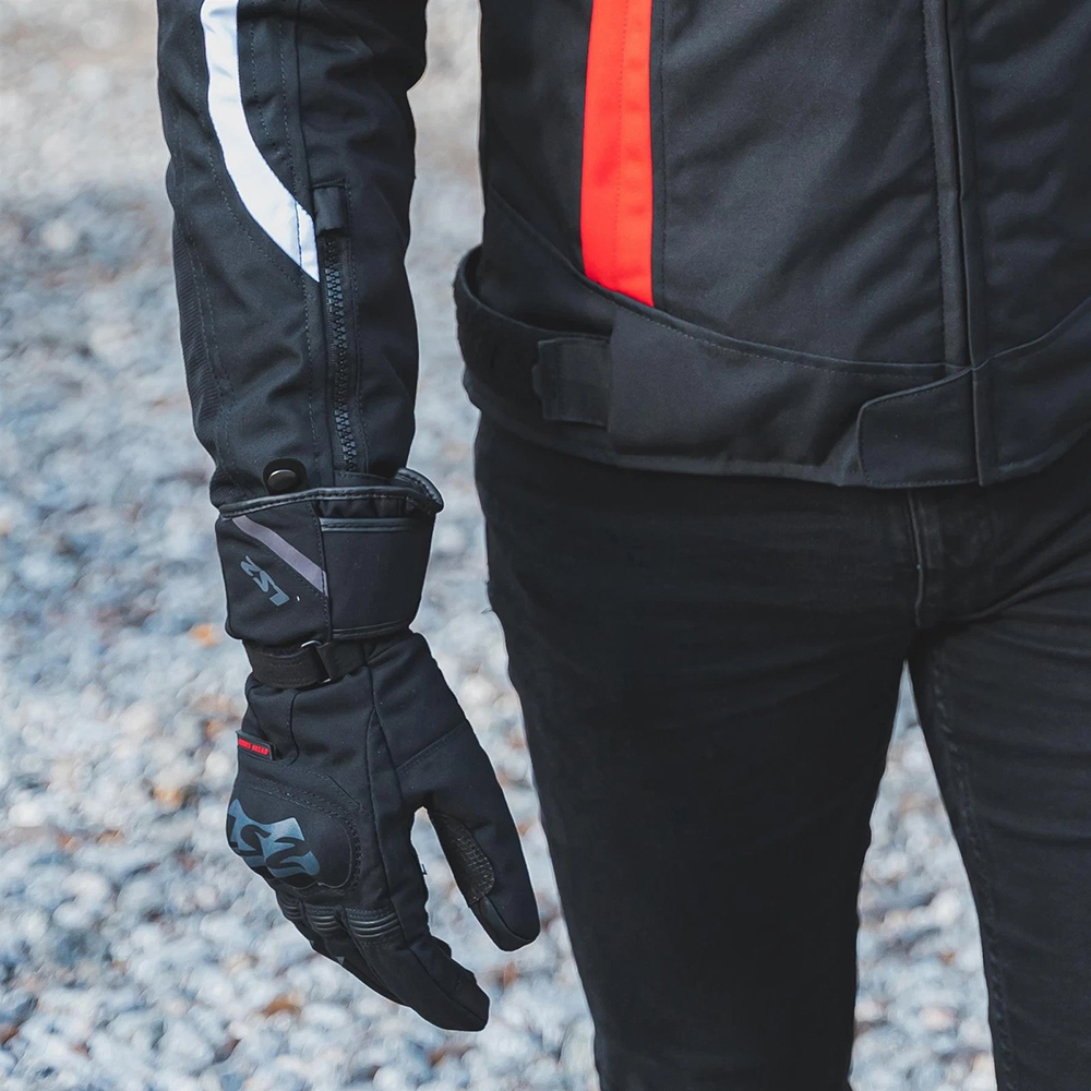 LS2 SNOW MAN GLOVES - BLACK GREY - Image 5