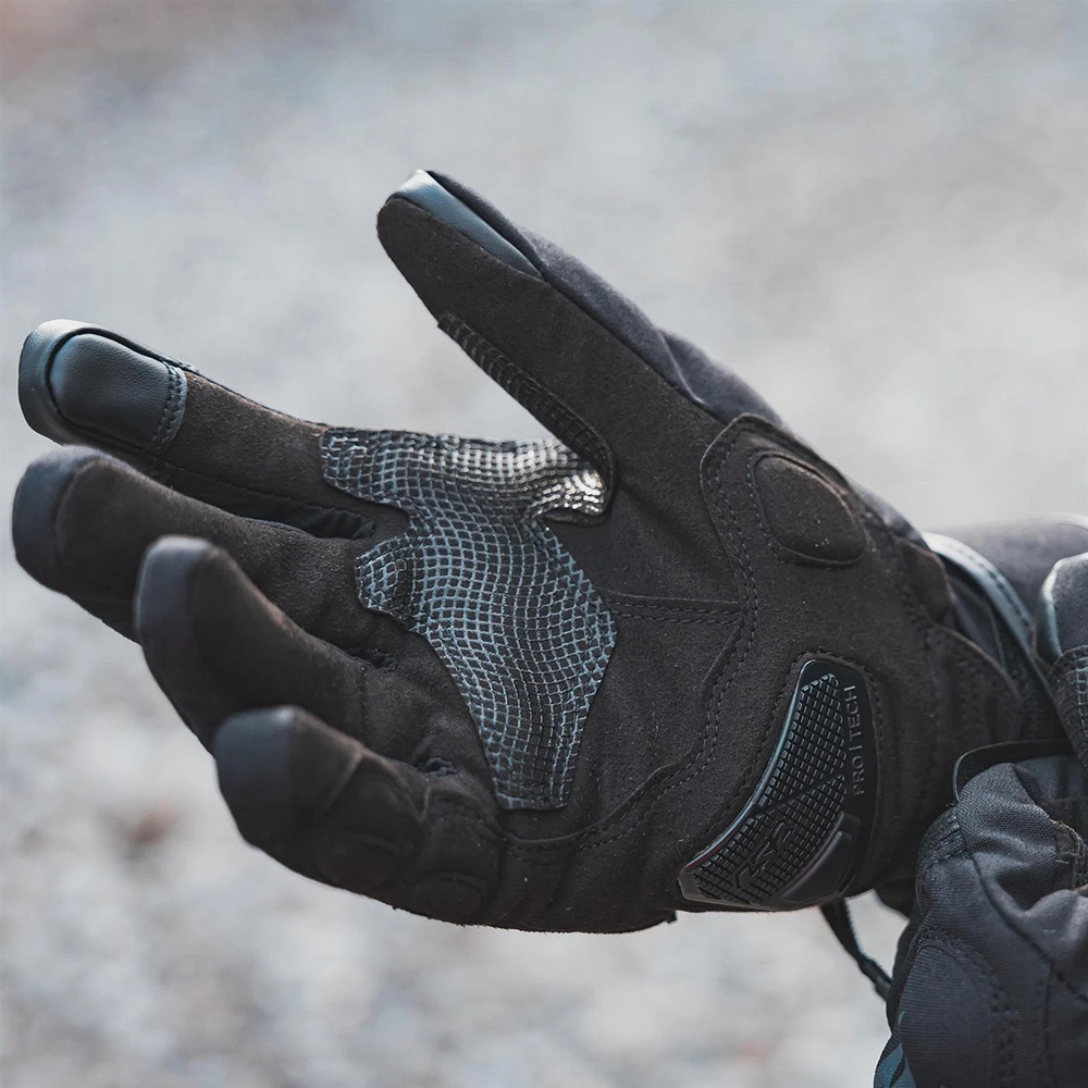 LS2 SNOW MAN GLOVES - BLACK GREY - Image 12