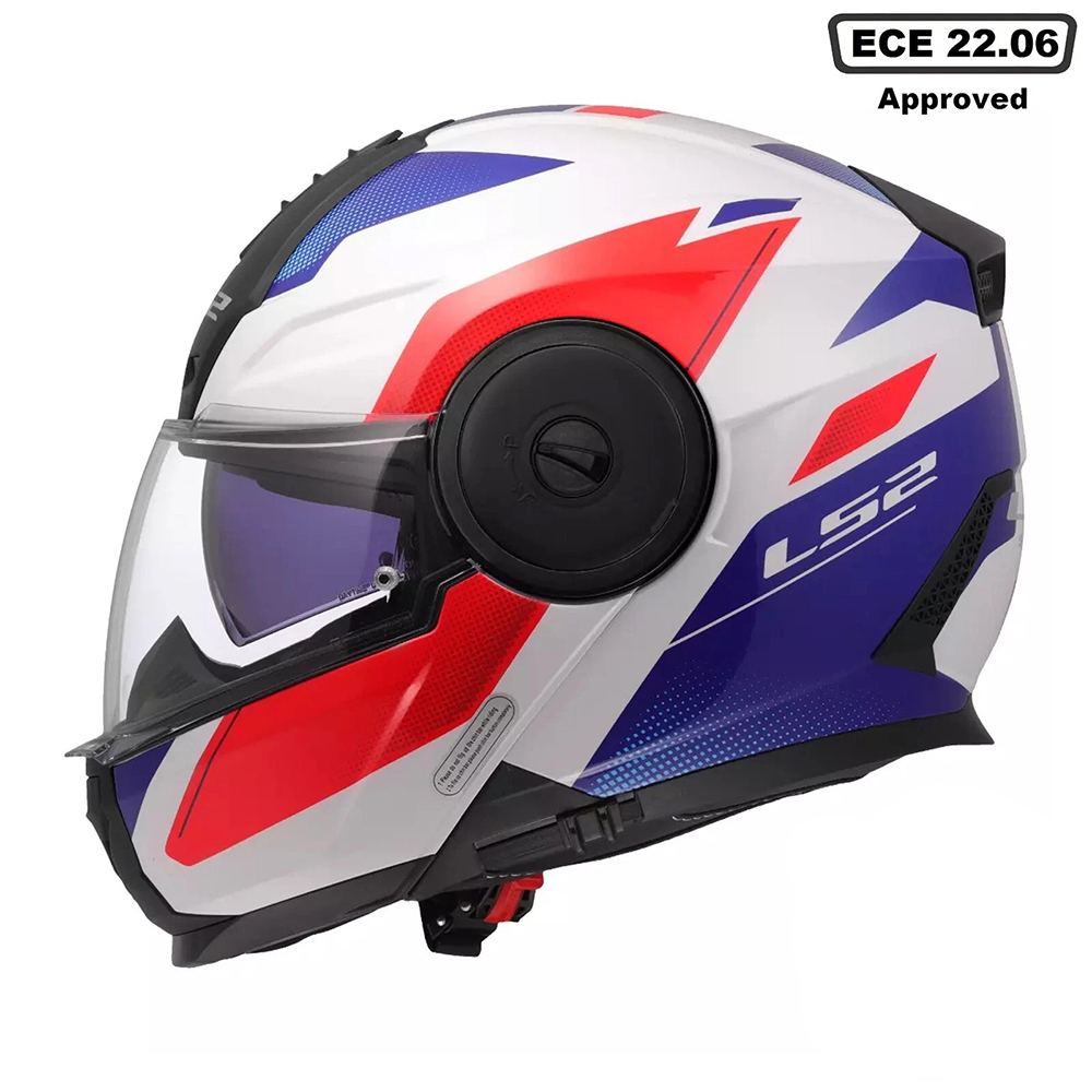 LS2 FF902 SCOPE II HELMET - DURIA WHITE BLUE RED - Image 3