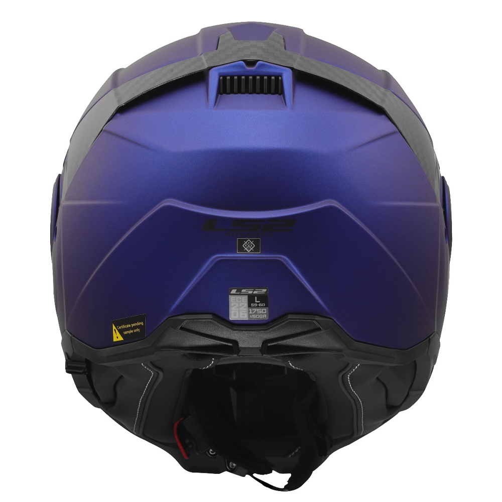 LS2 FF910 ADVANT II HELMET - MATT NAVY BLUE - Image 11