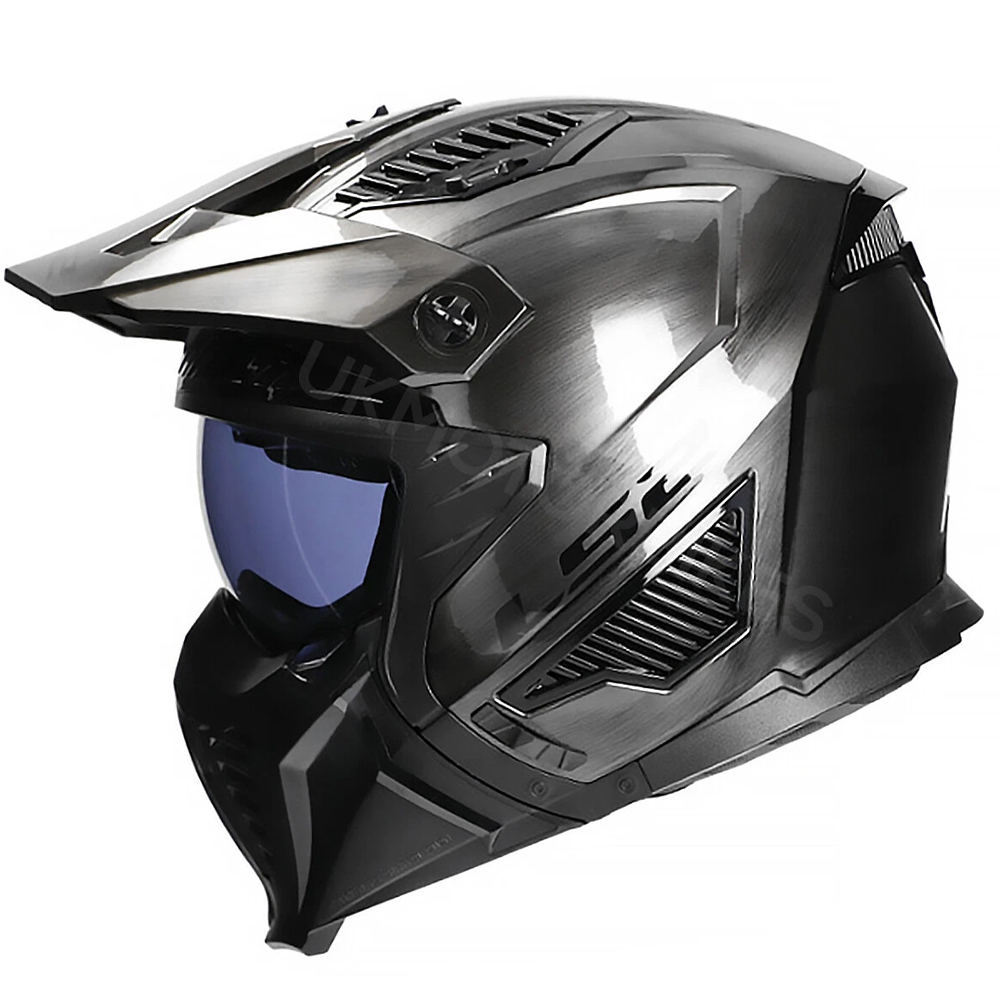 LS2 OF606 DRIFTER HELMET - JEANS TITANIUM - Image 5