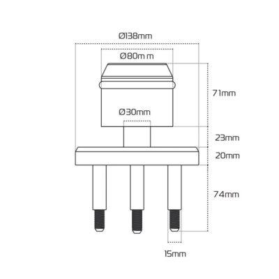 Beast 22mm chain x 2.0m & Beast Floor Lock