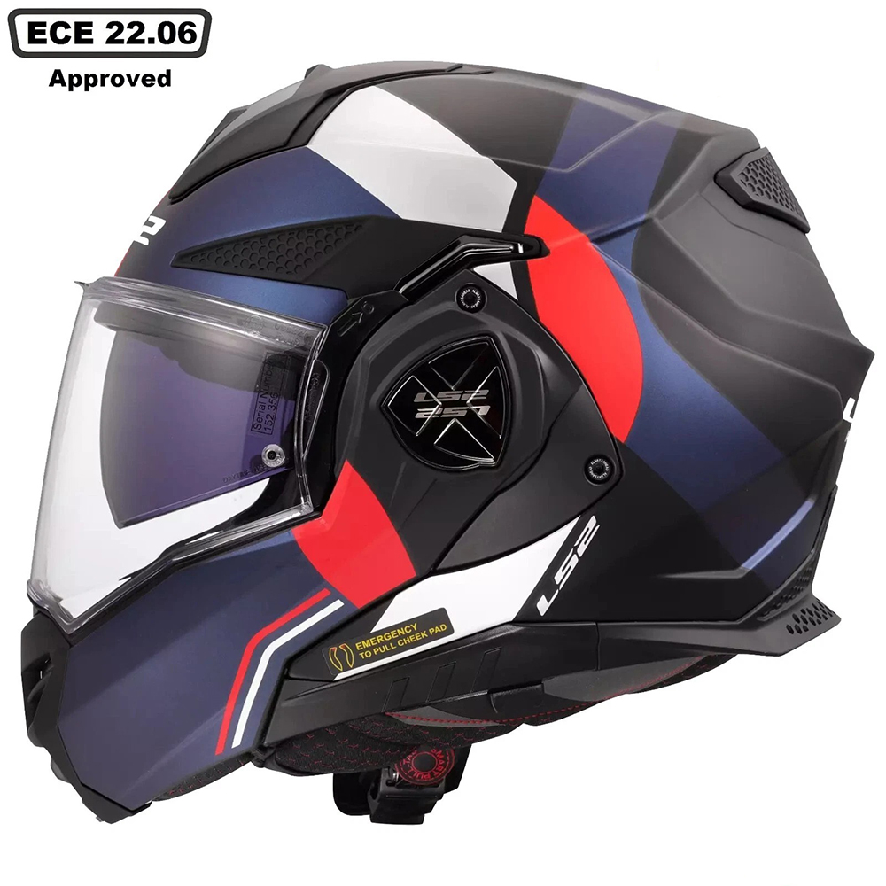 LS2 FF901 ADVANT X HELMET - ULTRA BLUE RED - Image 3