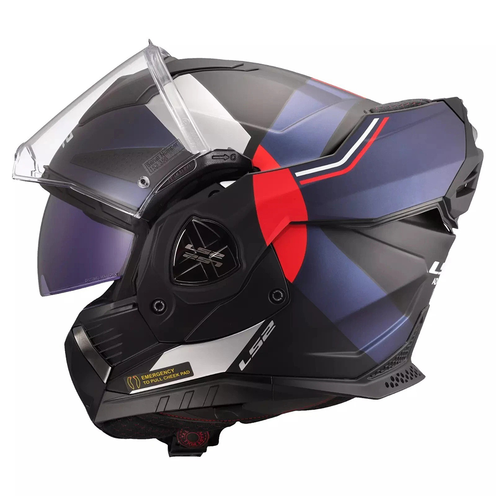 LS2 FF901 ADVANT X HELMET - ULTRA BLUE RED - Image 4