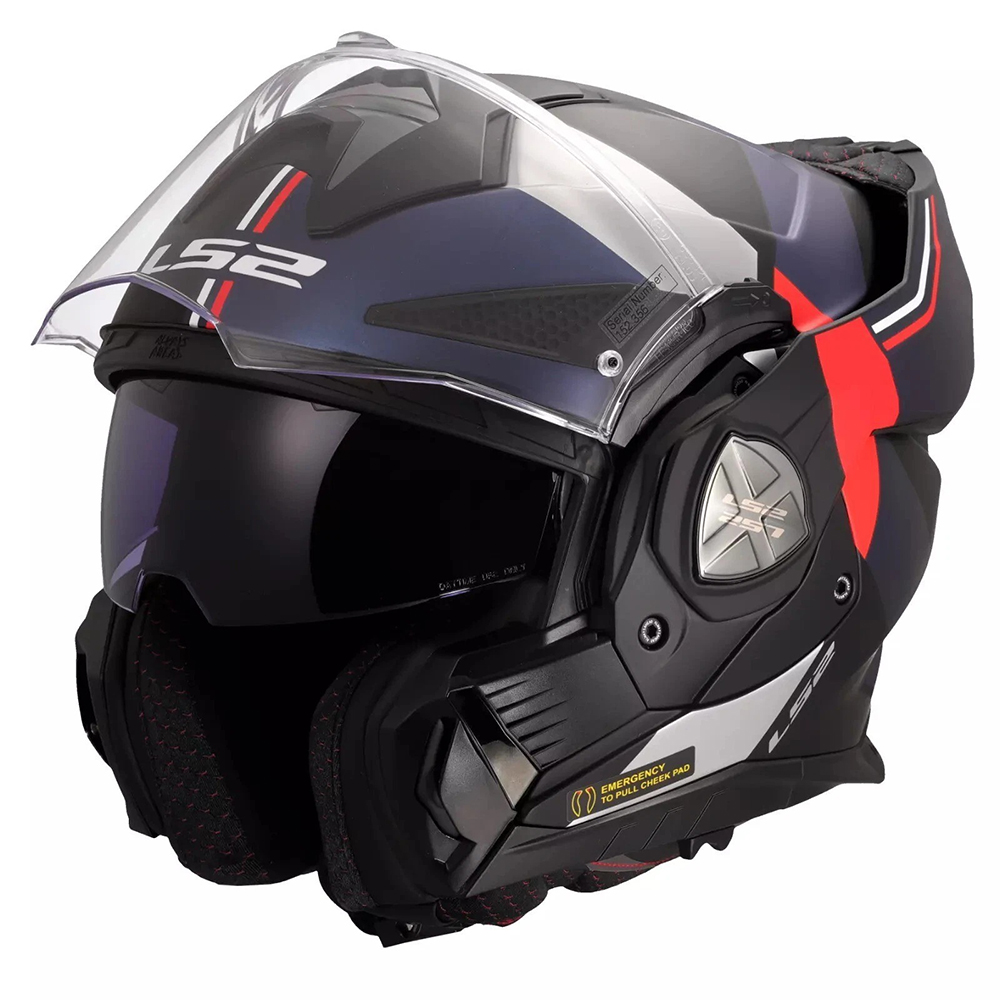 LS2 FF901 ADVANT X HELMET - ULTRA BLUE RED - Image 5