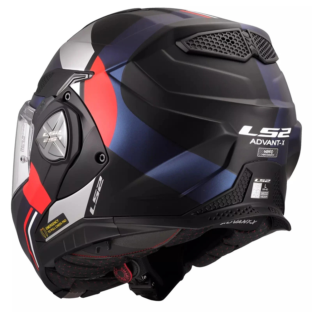 LS2 FF901 ADVANT X HELMET - ULTRA BLUE RED - Image 9